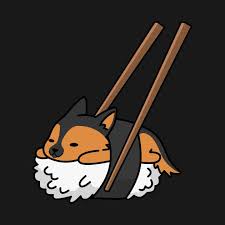 Check Out This Awesome Funny Sushi German Shepherd Design German Shepherd Art Kitten Drawing Dog Drawing Simple