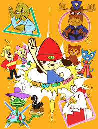 Parappa The Rapper Loveit Retro Gaming Art Rapper Art Video Game Characters