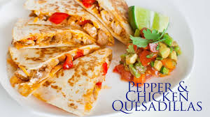 Pepper And Chicken Quesadillas Youtube