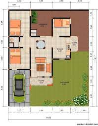 Akan tetapi lahan yang strategis mempunyai harga yang lumayan tinggi. 29 Gambar Contoh Denah Rumah 1 Lantai Ukuran 6 X 10 Minimalis Design Rumah