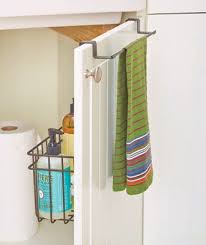 Over Cabinet Door Towel Bar With Basket Bathroom Basket Storage Clothes Hanger Storage Towel Bar