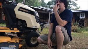 The cub cadet lt 1050 lawn tractor used. Lawn Mower Deck And Blade Removal Cub Cadet Ltx 1050 Youtube