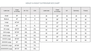 outerwear size guide smart clothing menswear