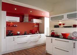 Red And White Kitchen Design Red And White Kitchen Glossy Kitchen Kitchen Design