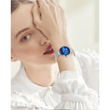 Ceas Smartwatch Dama MGA, Ecran Full HD Touch 390x390 Amoled 1.19, Muzica  si Apel Bluetooth, Fitness, Monitorizare Somn, Ritm Cardiac, Tensiune  Arteriala, Oximetru, Compatibil iOS/Android, Rezistent la Apa IP67, 2  Bratari Metalica