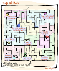 Thank You Pleated Jeans For The Perfect Rendering Of Every Ikea Store Ikea Map Ikea Store Ikea