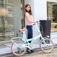 楽天市場 送料無料 折りたたみ自転車 20インチ カゴ付き led オートライト 6段変速付 ラテ 折りたたみ フォールディング フロントバスケット付 リヤパイプキャリア付 自転車安全整備士が点検 整備して組立するので安心安全です 自転車秘密基地 楽天市場店