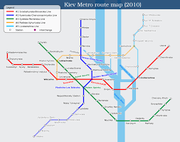 Mapa Del Metro De Kiev Ucrania Metro Map Subway Map Transit Map
