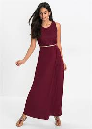 Kleider für hochzeitsgäste ❤ sei elegant & stilvoll auf der hochzeit deiner liebsten ➜ entdecke kleider für hochzeitsgäste online bei bonprix! Bonprix Kleid In Blutrot In 2020 Lange Kleider Modestil Abendkleid