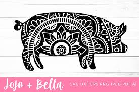 Download Zentangle Pig Svg Mandala Svg Pig Svg 1037972 Cut Files Design Bundles