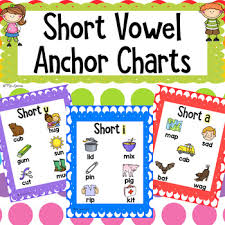 short vowel anchor charts