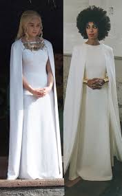 Did Game Of Thrones Steal Solange Knowles Wedding Dress Look Cape Wedding Dress Egyptian Wedding Dress Celebrity Wedding Gowns