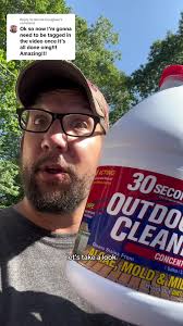 Using 30 Second Outdoor Cleaner