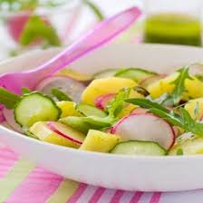Salade De Pommes De Terre Concombre Radis Et Roquette Recette Salade Pomme De Terre Salade Pomme Pomme De Terre