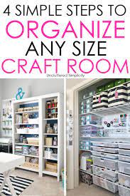 4 Simple Steps To Organize Craft Supplies Conquer Craft Clutter Organize Declutter Organize Craft Supplies Craft Room Design Craft Room Organization