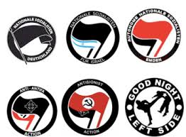 Résultat de recherche d'images pour "Antifa hammer and sickle"