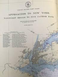 details about 1947 u s coast and geodetic survey chart map approaches to new york