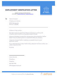 Here are the samples of such letters. Employment Verification Letter For Apartment Rental Pdf Templates Jotform
