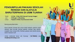 Ini adalah tempat pengumpulan baju dan barangan terpakai. Pengumpulan Pakaian Sekolah Rendah Dan Alatulis Baru Terpakai Di Usim Tijarah Tijarah Holdings