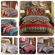 The bedroom design in every home should speak to the softer side of the resident; Bomcom Boho Stripe Bedding Set Ethnic Vintage Hipster Aztec Pastoral Country Style Bohemian Duvet Cover Set 100 Microfiber Bedding Sets Aliexpress