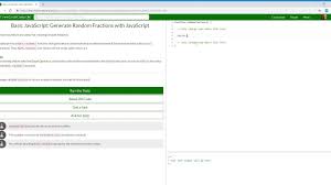 101 107 Basic Javascript Generate Random Fractions With Javascript Le Regular Expression Learning Numbers Coding Camp