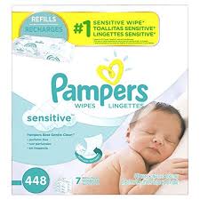 Pampers Baby Wipes Sensitive 7x Refill 448 Diaper Wipes