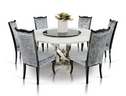 Table top lazy susans revolutionize the way you prepare, serve and enjoy meals with one of our designed to sit on a dining table, kitchen island or counter top, these a fantastic accompaniment to any kitchen or dining room, our selection of table top lazy susans turn usually hard to reach. A X Spiral Modern Round White Dining Table With Lazy Susan