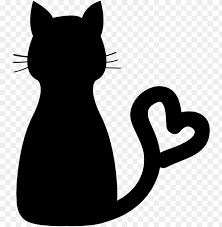 Check spelling or type a new query. Heart And Cat Clip Art Cat Silhouette Heart Tail Png Image With Transparent Background Toppng