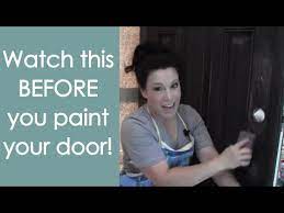 We have pro painting tips for all your diy projects! 8 Tips To Paint A Door Without Brush Marks