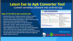Windows 7 is there a way i can use batch file to convert a file to a folder and back to a file again. Latest Exe To Apk Converter Tool Convert Windows Software Into Android App Android Apps Windows Software Application Android