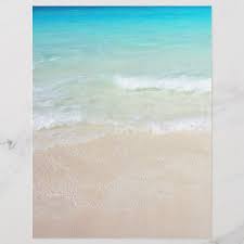 The beach is a fantastic wedding theme because it merges (as mentioned above) a destination and a season. Beach Background Double Sided Blank Wedding Paper Zazzle Com Beach Background Simple Beach Wedding Beach