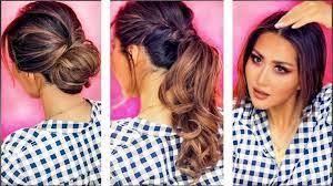 2 Min Everyday Hairstyles For Work Hair Stuff Tested Updos For Lon Everyday Hairstyles Stuff Tes Hair Styles Work Hairstyles Medium Hair Styles
