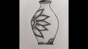 The illustration is available for download in high resolution quality up to 5315x5315 and in. Decorative Pot With Flower Designs Pencil Drawing Tutorial Youtube
