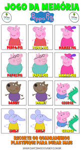 Check spelling or type a new query. Jogo Da Memoria Da Peppa Pig Para Imprimir Atividades Para A Educacao Infantil Cantinho Do Saber