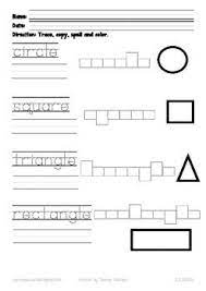 Shapes Writing And Spelling Worksheet Updated2020 Spelling Worksheets Shapes Worksheets Kindergarten Worksheets