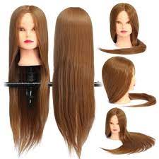 If you wear a wig with this length, these hair extensions can reach. Brown 18 Inch Long Straight Hair Training Model Mannequin Practice Head Salon Cutting Sale Banggood Com