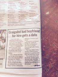 Best craigs thanksgiving dinner from is craig s thanksgiving dinner in a can real. Thanksgiving Boyfriend For Hire On Craigslist Thanksgiving Know Your Meme