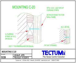 Use Tectum With C 20 Mounting To Improve Acoustic Performance Wall Paneling Acoustic Panels Wood Fiber