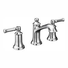 The home depot is a proud partner of epa's watersense program and since 2006 has helped conserve 2.7 trillion gallons of water through the what are the shipping options for chrome bathroom faucets? Moen Dartmoor 8 In Widespread 2 Handle Bathroom Faucet Trim Kit In Chrome Valve Not Included T6805 The Home Depot High Arc Bathroom Faucet Bathroom Faucets Widespread Bathroom Faucet