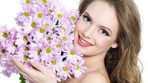 Choose from hundreds of free flower wallpapers. Hd Wallpaper Beautiful Woman Image 1920x1080 Flower Flowering Plant Smiling Wallpaper Flare