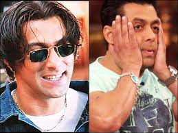 Salman khan tries his best to not blush in front of his friends. From Tere Naam Hair Cut To His Lucky Blue Bracelet 6 Trends That Salman Khan Set The Times Of India