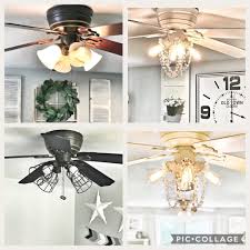 Ceiling Fan Makeover Fancy Fix Decor Ceiling Fan Makeover Chandelier Fan Ceiling Fan Diy