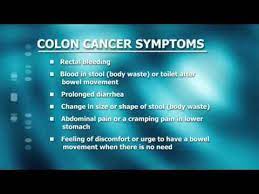 Another one of the early signs of bowel cancer is persistent abdominal pain. Colorectal Cancer Symptoms And Screening Guidelines Youtube