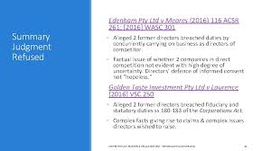 Learn vocabulary, terms and more with flashcards, games and other study tools. Duties Of Directors Officers Recent Cases Regulatory Developments