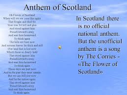 This is flower of scotland, the unofficial national anthem of scotland (written in the 1960's by the corries) translated into scottish gaelic. Scotland The Country Was Founded In 843 Ad Presentation By Ilicheva Tatiana Ppt Download