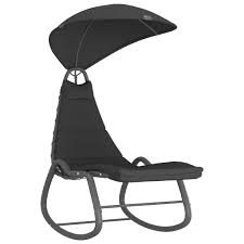 Bei uns finden sie eine riesen auswahl zu kleinen preisen! Vidaxl Garten Schaukelstuhl Schwarz 160 X 80 X 195 Cm Stoff