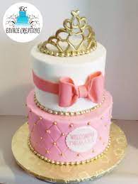 Princess Crown Baby Shower Cake Princess Crown Cake Crown Cake Princess Cake