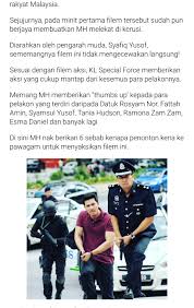 Mengisahkan tentang sekumpulan unit khas pdrm yang diketuai oleh roslan yang berusaha untuk menjatuhkan sekumpulan perompak yang diketuai oleh asyraff. Kl Special Force Rosyam Noor Fattah Amin Syamsul Yusoff Tania Hudson Filem Wayang Hiburan Forum Cari Infonet
