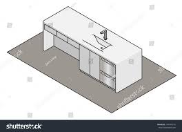 kitchen island bench builtin sink tap
