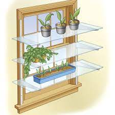 Turn A Window Into A Mini Greenhouse Window Shelf For Plants Kitchen Window Shelves Plant Shelves